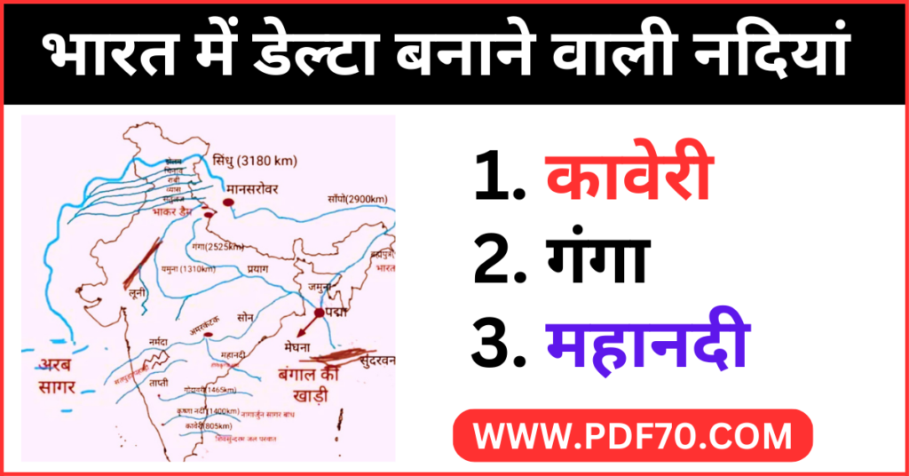 Bharat Ki Nadiya Map In Hindi PDF