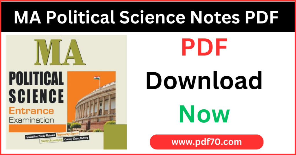 MA Political Science Notes In Hindi PDF 