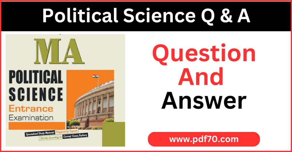 MA Political Science Notes In Hindi PDF 