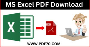 MS Excel PDF Download In Hindi